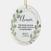 Geometrisches Leaf Grüne Keramik Keramik Ornament (Rechts)