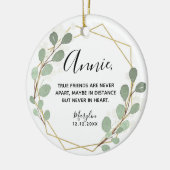 Geometrisches Leaf Grüne Keramik Keramik Ornament (Links)