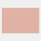 Geometrisches, leicht grünes, rosa Set Geschenkpapier Set (Vorderseite 2)