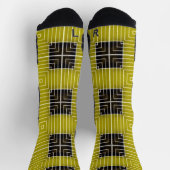 Geometrisches Leichtgolddesign Socken (Oben)