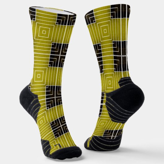 Geometrisches Leichtgolddesign Socken (Gewinkelt)