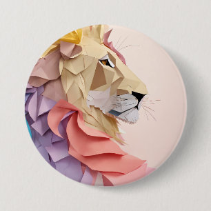 Geometrisches Leimglas Button