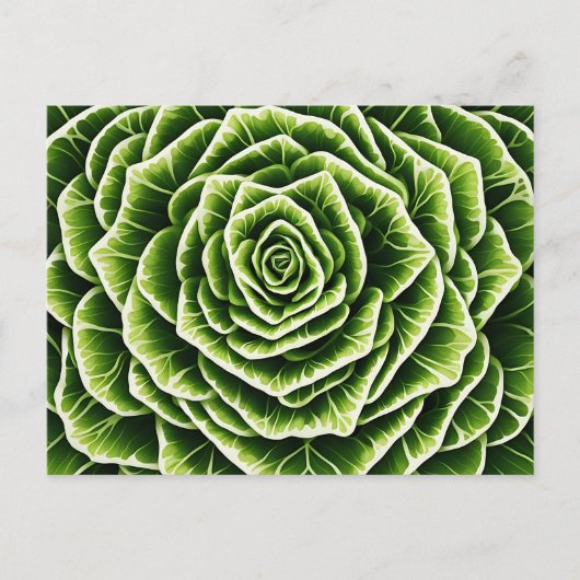 Geometrisches Lettuce-Muster - Blendenart Postkarte (Vorderseite)