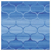 Geometrisches Licht zu dunkelblauem gemaltem Ogee Stoff (Nahaufnahme)