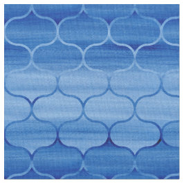 Geometrisches Licht zu dunkelblauem gemaltem Ogee Stoff