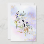 Geometrisches Lila Brautparty Einladung (Rückseite)