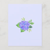 Geometrisches Lila Hydrangea-Brautparty (Rückseite)
