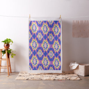 Geometrisches Lila Muster Stoff