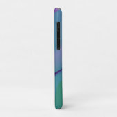 Geometrisches lila türkisfarbenes Violett mit Name Case-Mate iPhone Hülle (Hinten/Links)