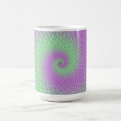 Geometrisches Lila und Grün Kaffeetasse (Mittel)