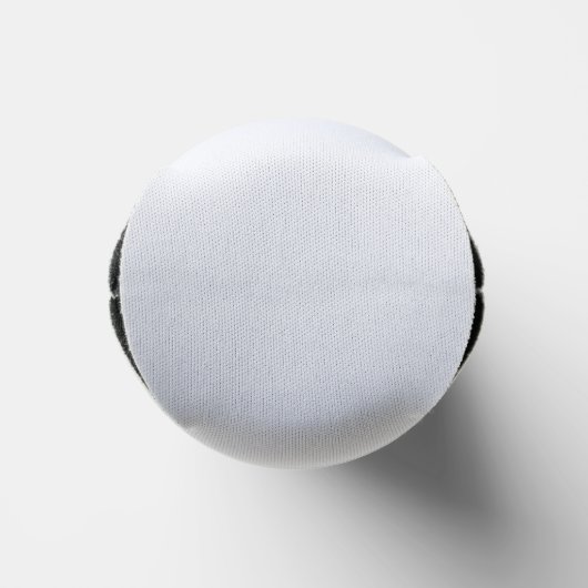 Geometrisches Lila und Grün Selters Dosenkühler (Unterseite)