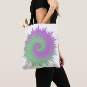 Geometrisches Lila und Grün Tasche (Von Nahem)