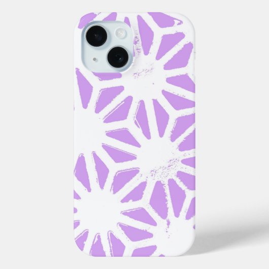 geometrisches Lilac-Muster Case-Mate iPhone Hülle (Rückseite)