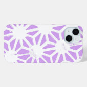 geometrisches Lilac-Muster Case-Mate iPhone Hülle (Rückseite (Horizontal))