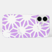 geometrisches Lilac-Muster Case-Mate iPhone Hülle (Rückseite (Horizontal))