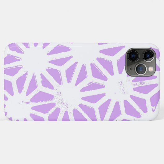 geometrisches Lilac-Muster Case-Mate iPhone Hülle (Rückseite (Horizontal))