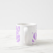 geometrisches Lilac-Muster Espressotasse (Rückseite)