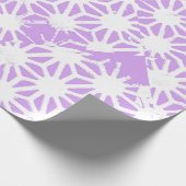 geometrisches Lilac-Muster Geschenkpapier (Ecke)