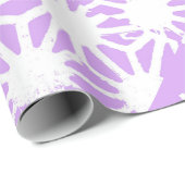 geometrisches Lilac-Muster Geschenkpapier (Rolleneckpunkt)