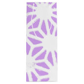 geometrisches Lilac-Muster Geschenktüte Für Weinflaschen (Rückseite)
