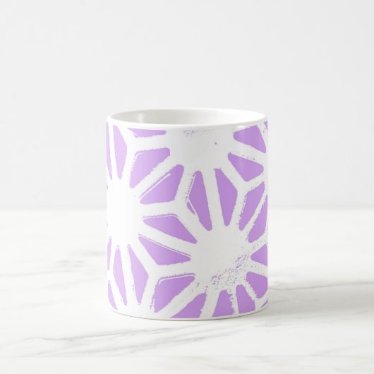 geometrisches Lilac-Muster Kaffeetasse (Mittel)