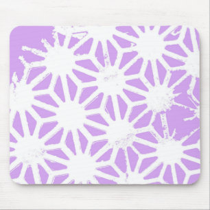 geometrisches Lilac-Muster Mousepad