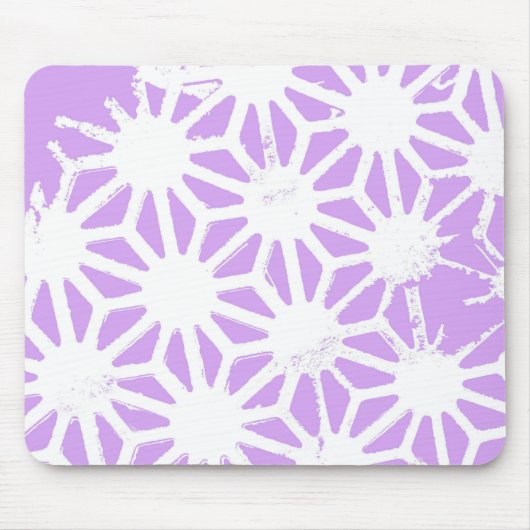 geometrisches Lilac-Muster Mousepad (Vorne)