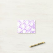 geometrisches Lilac-Muster Post-it Klebezettel (Auf Schreibtisch)