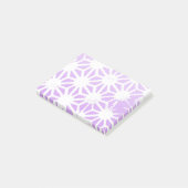 geometrisches Lilac-Muster Post-it Klebezettel (angewinkelt)