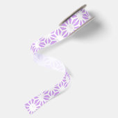 geometrisches Lilac-Muster Satinband (Rückseite)