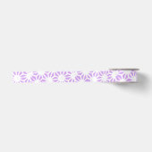 geometrisches Lilac-Muster Satinband (Vorderseite)