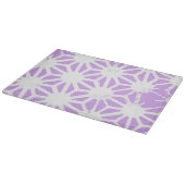 geometrisches Lilac-Muster Schneidebrett (Ecke)