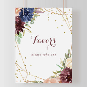 Geometrisches Logo für Rustikale Gliter-Favoriten Poster