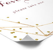 Geometrisches Logo für Rustikale Gliter-Favoriten Poster (Ecke)