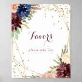 Geometrisches Logo für Rustikale Gliter-Favoriten Poster (Vorne)