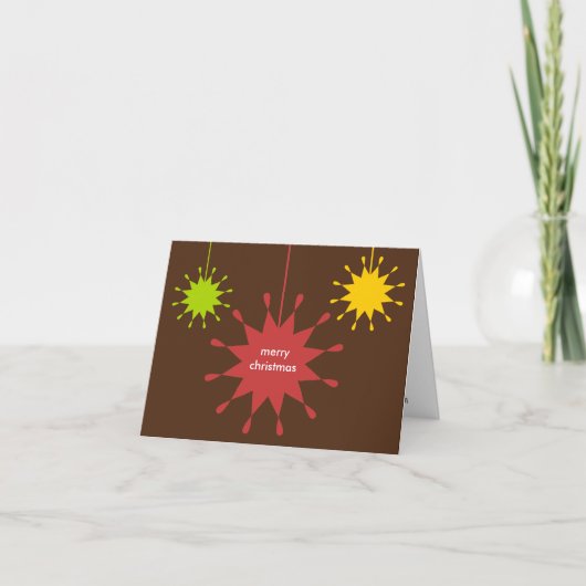 Geometrisches Logo für Weihnachtsfeiertage Feiertagskarte (Vorderseite)