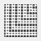 Geometrisches Logo-Musterdesign 2 Magnet (Vorne)