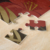 Geometrisches Löwen-Dschungel-Puzzle Puzzle (Seite)