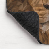 Geometrisches Löwenportrait Mousepad (Ecke)