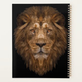 Geometrisches Löwenportrait Planer (Rückseite)