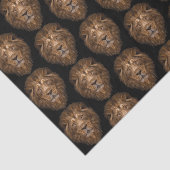 Geometrisches Löwenportrait Seidenpapier (Ausschnitt)