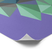 Geometrisches Löwenposter Poster (Ecke)