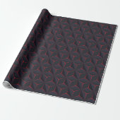 Geometrisches luxuriöses 3D-Muster Geschenkpapier (Ungerollt)