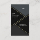 Geometrisches Luxus Visitenkarte (Rückseite)