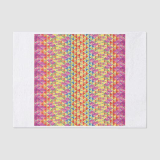 Geometrisches Mädchen-Seidenpapier Seidenpapier (Vorderseite)