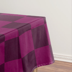 Geometrisches Magenta und dunkles Marine-Schachbre Tischdecke