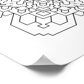 Geometrisches Mandala #11 Poster (Ecke)
