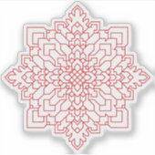 Geometrisches Mandala #13 Aufkleber (Vorderseite)