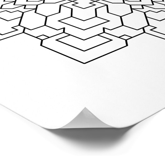 Geometrisches Mandala #13 Poster (Ecke)