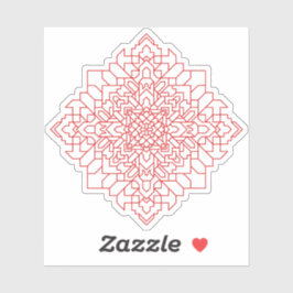 Geometrisches Mandala #14 Aufkleber